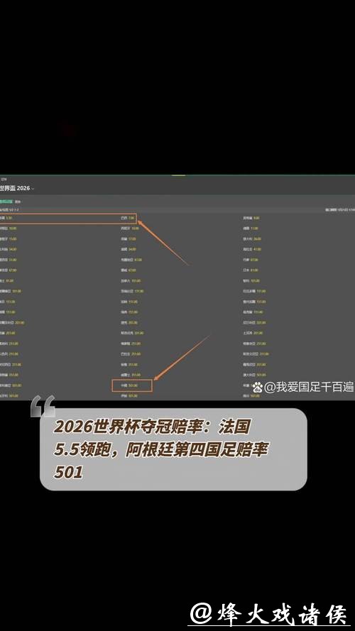 2026年世界杯下注赔率解析与推荐